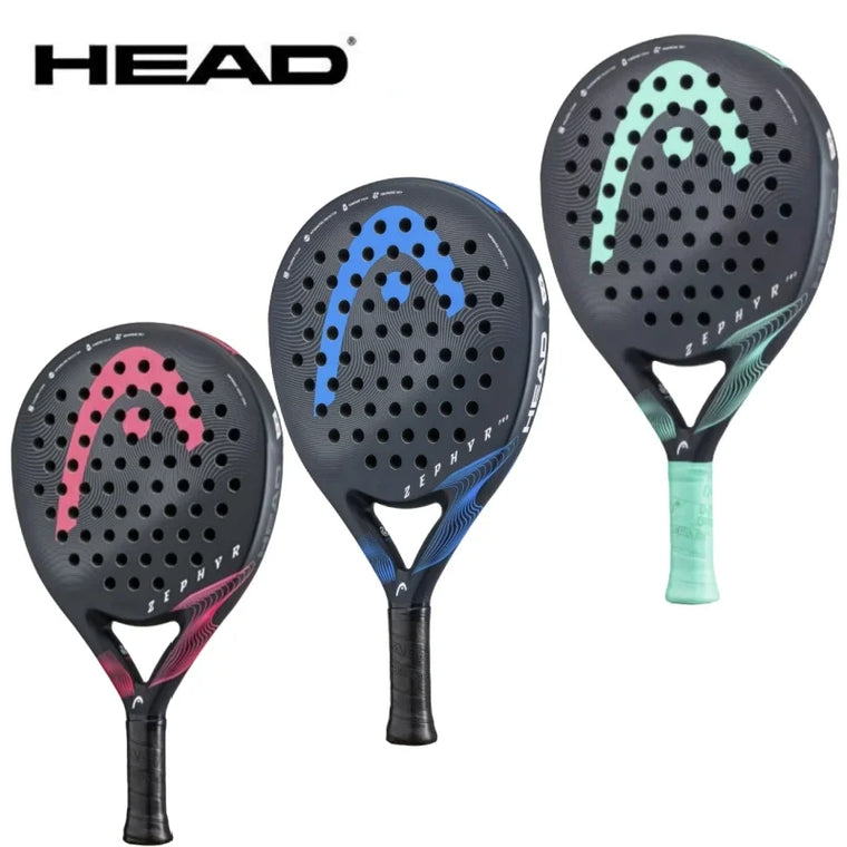 HEAD ZEPHYR Series anglies pluošto padelio raketė su EVA Memory Flex šerdimi