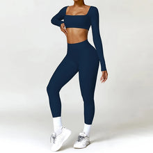 Summer 2PCS Yoga Suit Sports Set Women Quick-Dry Gym Set Women Tracksuit Running Workout Long Sleeve Sports Shirt Yoga Clothing
