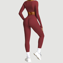Summer 2PCS Yoga Suit Sports Set Women Quick-Dry Gym Set Women Tracksuit Running Workout Long Sleeve Sports Shirt Yoga Clothing