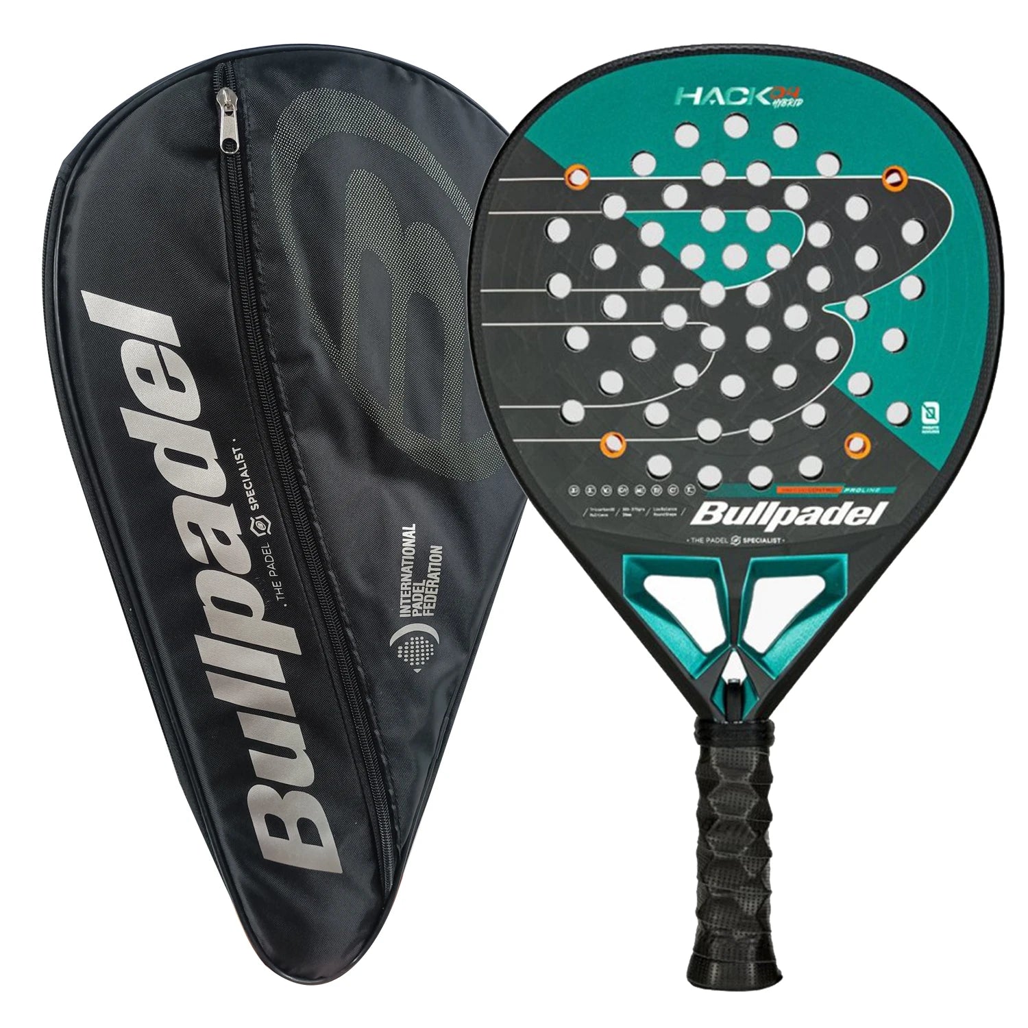 Bullpadel 3K/18K anglies pluošto padelio raketė
