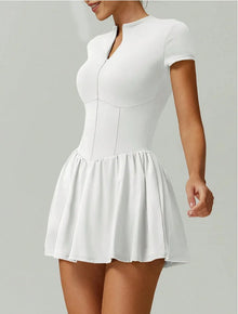 Tennis Dress With Shorts Tennis Wear Workout Gym Outfit Sport Golf Dress Women Casual Slim Fit Stretchy Badminton Clothing