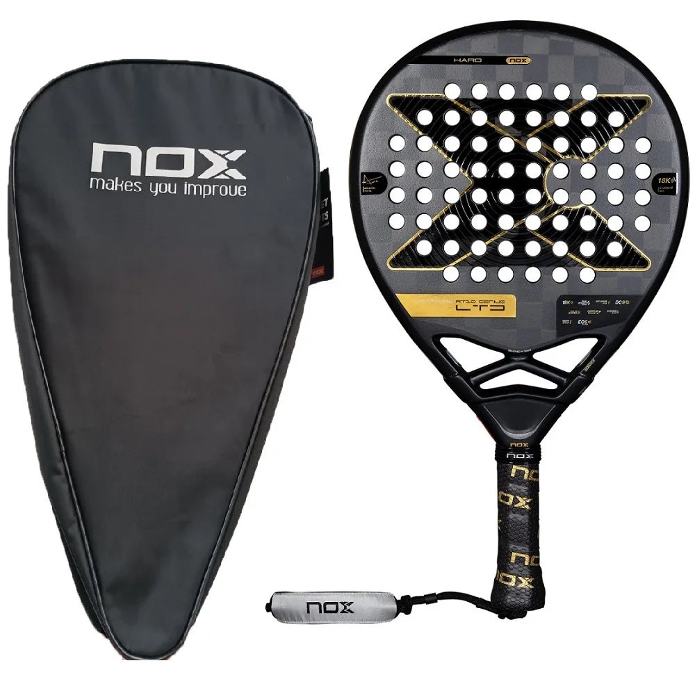 NOX profesionali anglies pluošto padelio raketė su 3D SPIN technologija