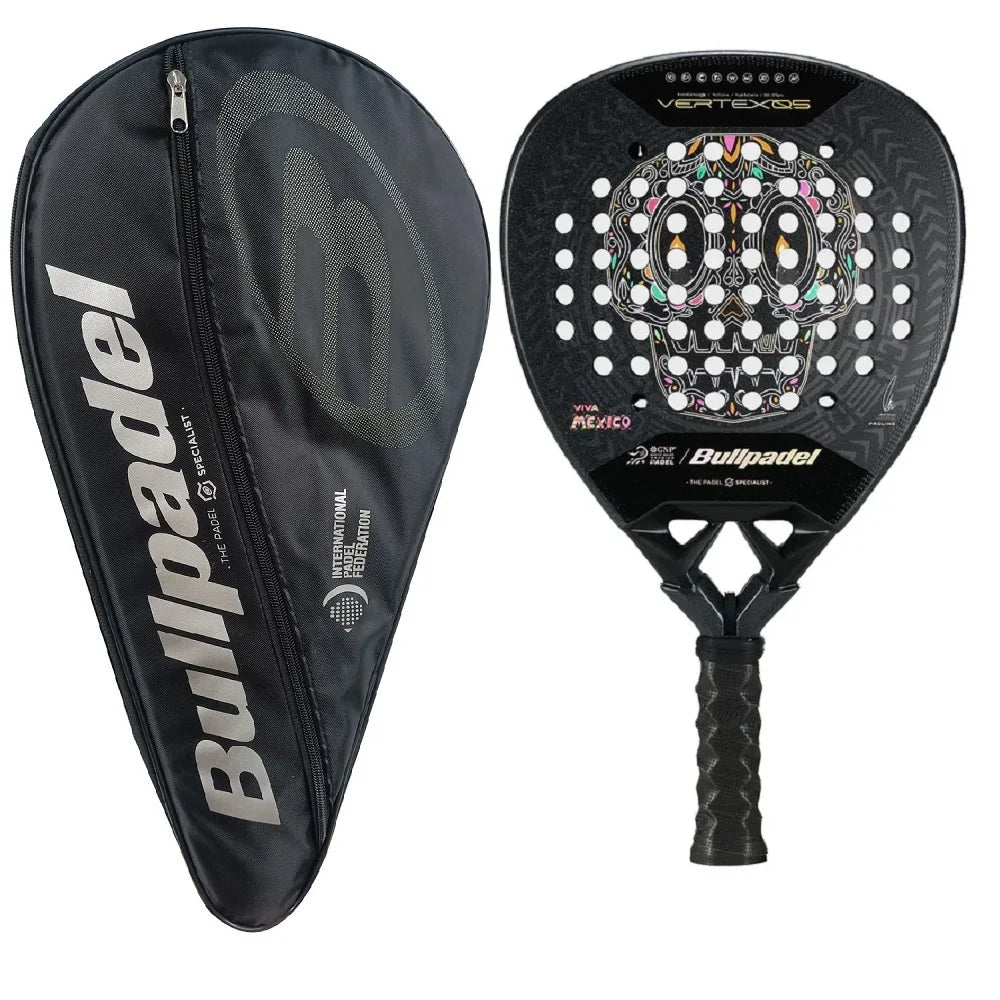 Bullpadel Padel Tennis Racket Carbon Fibre Composite Diamond Tear Round Shaped EVA Laminated Foam Sports Racquet 2026