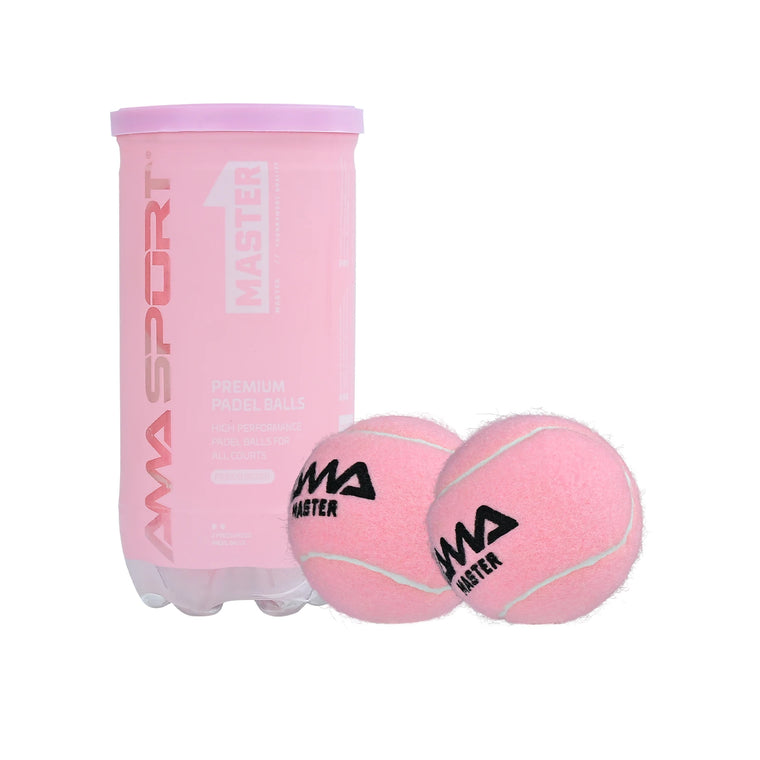 Professional Padel Training Balls, Pink Tennis Match Balls with High Elasticity, Durable & Resistant, 2 Pcs