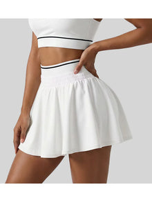Women High Waist Pleated Tennis Skirt with Built-in Shorts Quick Dry Athletic Skort Sports Skirt for Golf Running Workout Daily
