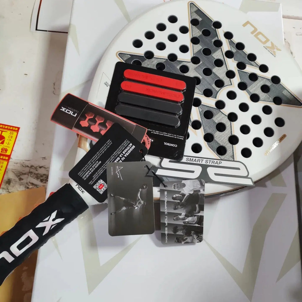 NOX 2026 padelio raketė su 12K/18K anglies pluoštu ir EVA Memory Flex šerdimi