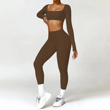 Summer 2PCS Yoga Suit Sports Set Women Quick-Dry Gym Set Women Tracksuit Running Workout Long Sleeve Sports Shirt Yoga Clothing