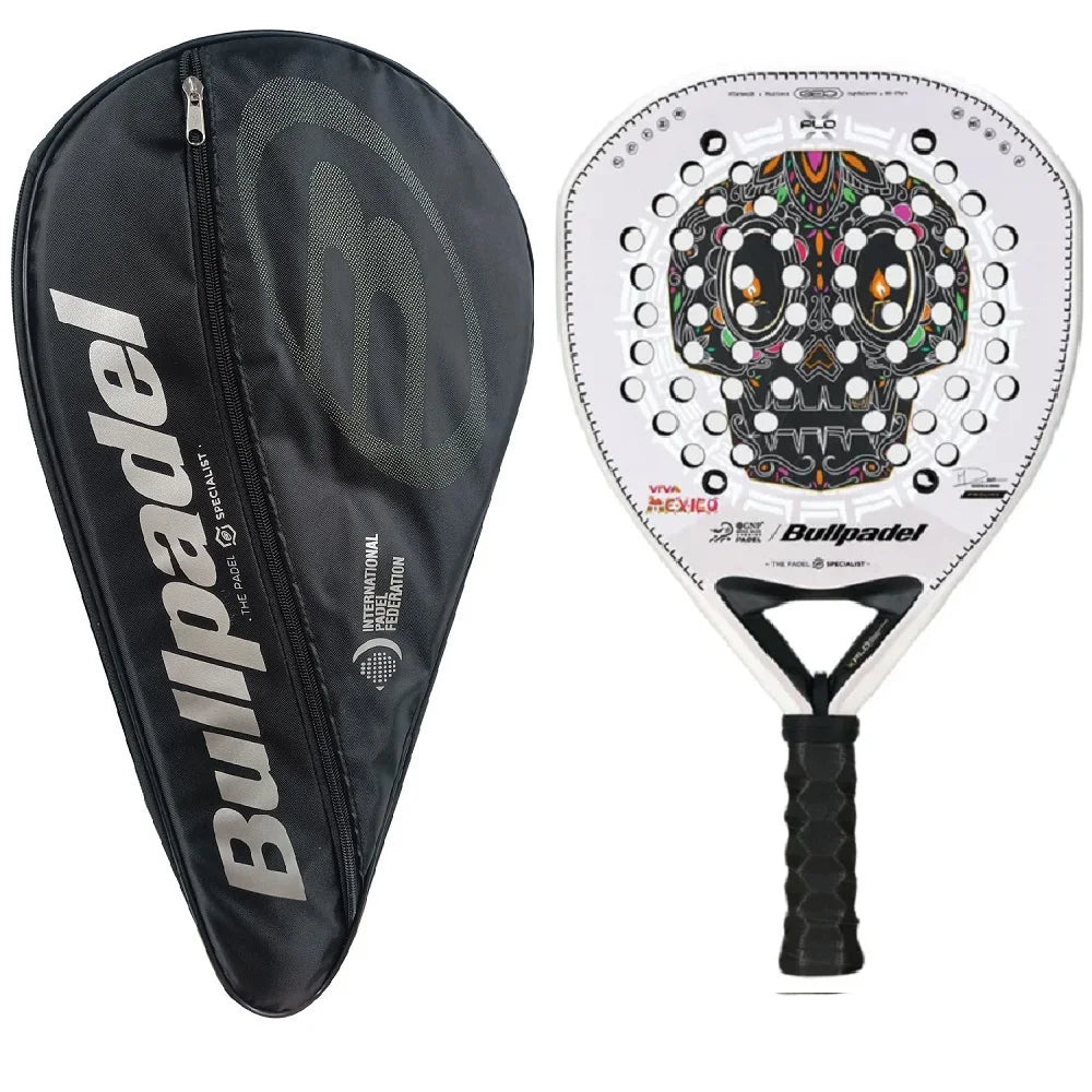 Bullpadel Padel Tennis Racket Carbon Fibre Composite Diamond Tear Round Shaped EVA Laminated Foam Sports Racquet 2026