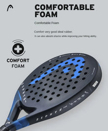 HEAD ZEPHYR Series anglies pluošto padelio raketė su EVA Memory Flex šerdimi