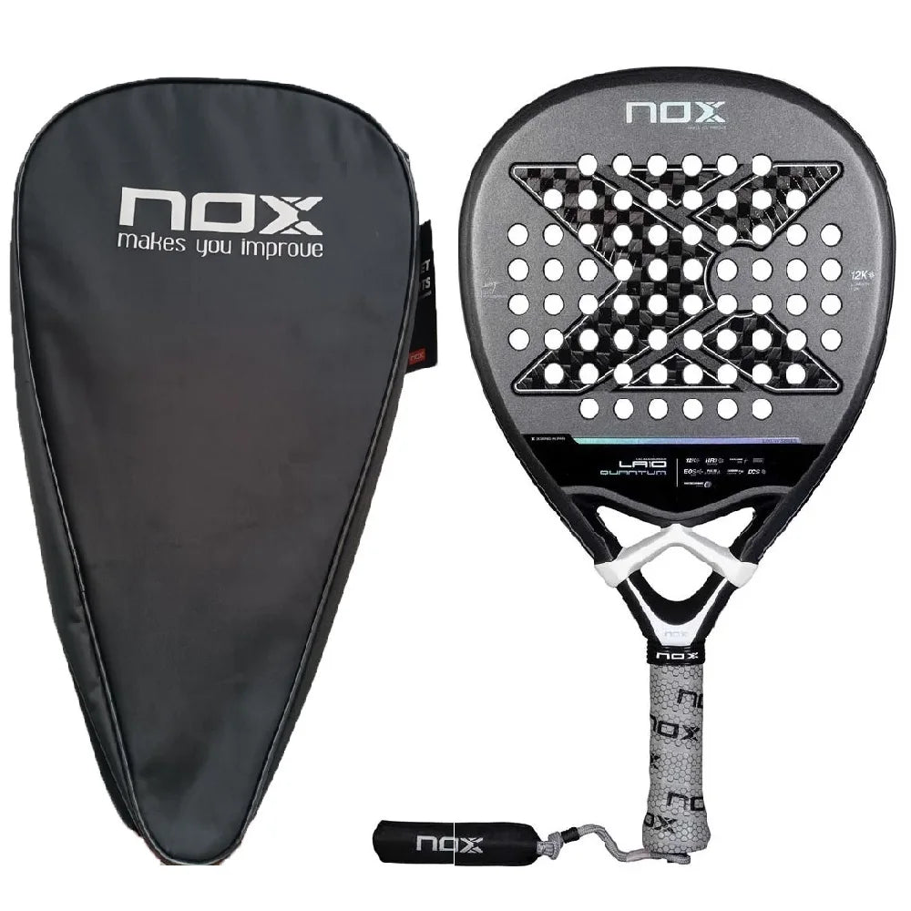 NOX 2026 padelio raketė su 12K/18K anglies pluoštu ir EVA Memory Flex šerdimi