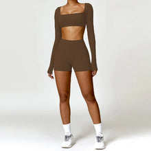 Summer 2PCS Yoga Suit Sports Set Women Quick-Dry Gym Set Women Tracksuit Running Workout Long Sleeve Sports Shirt Yoga Clothing