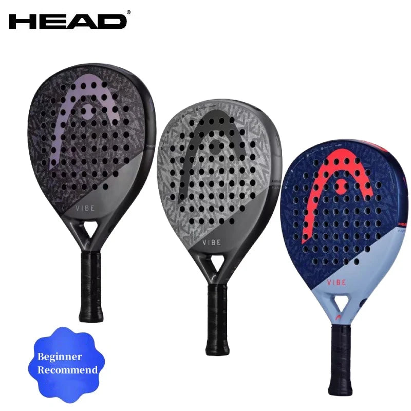 HEAD VIBE Series 2025 anglies pluošto padelio raketė su EVA Memory Flex šerdimi