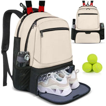 Zipper Closure Tennis Backpack Reversible Strong Tennis Racket Carrying Bag Durable Large Capacity Pickleball Rackets Backpack