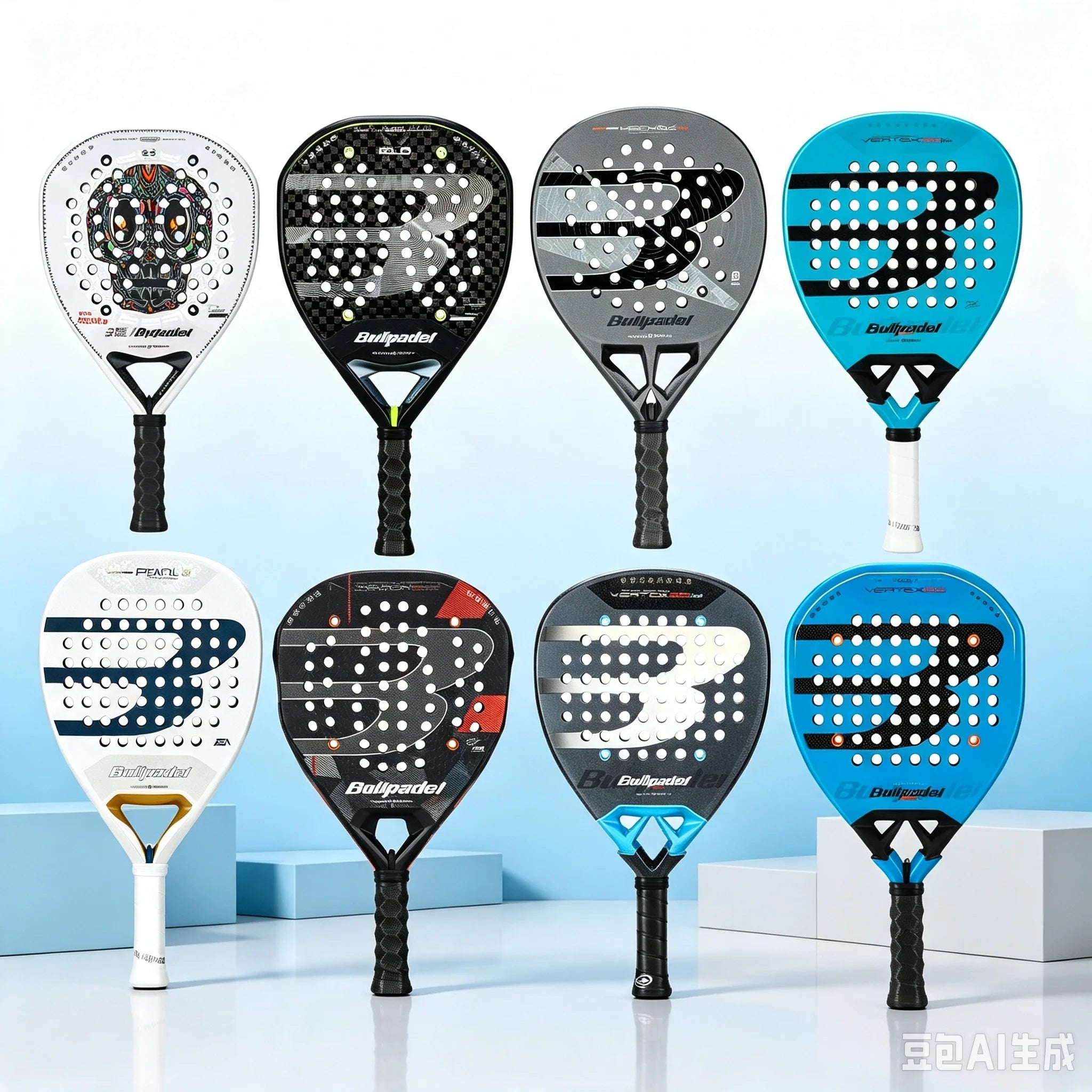 Bullpadel Padel Tennis Racket Carbon Fibre Composite Diamond Tear Round Shaped EVA Laminated Foam Sports Racquet 2026