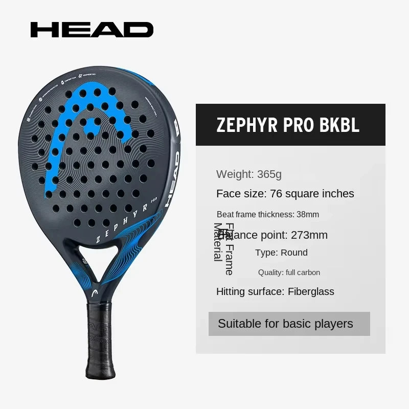 HEAD 2025 NEW Tennis Padel Rackets VIBE Series Carbon Fibre Eva Memory Flex Foam Core Padel Tennis Racquets Lightweight