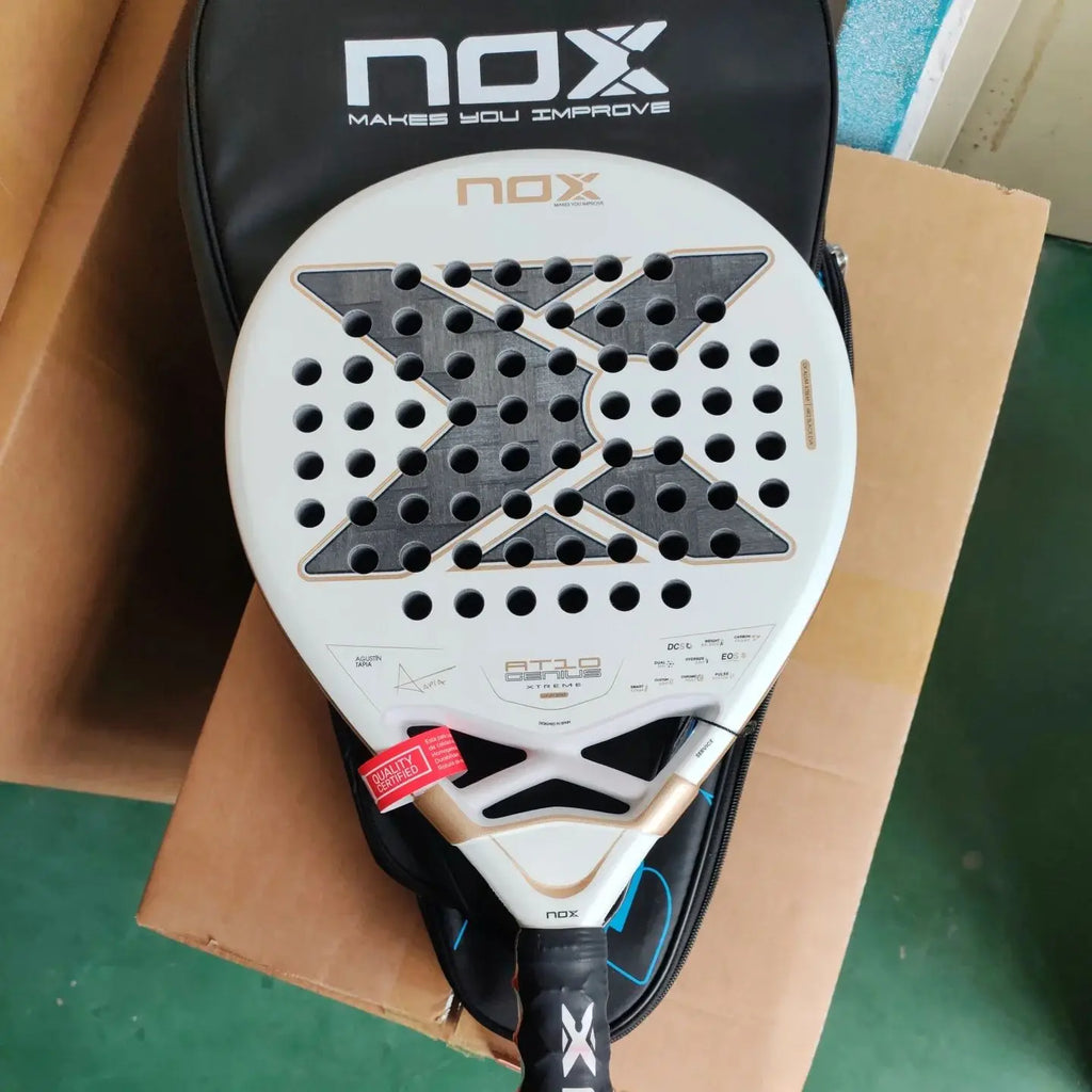 NOX 2026 padelio raketė su 12K/18K anglies pluoštu ir EVA Memory Flex šerdimi