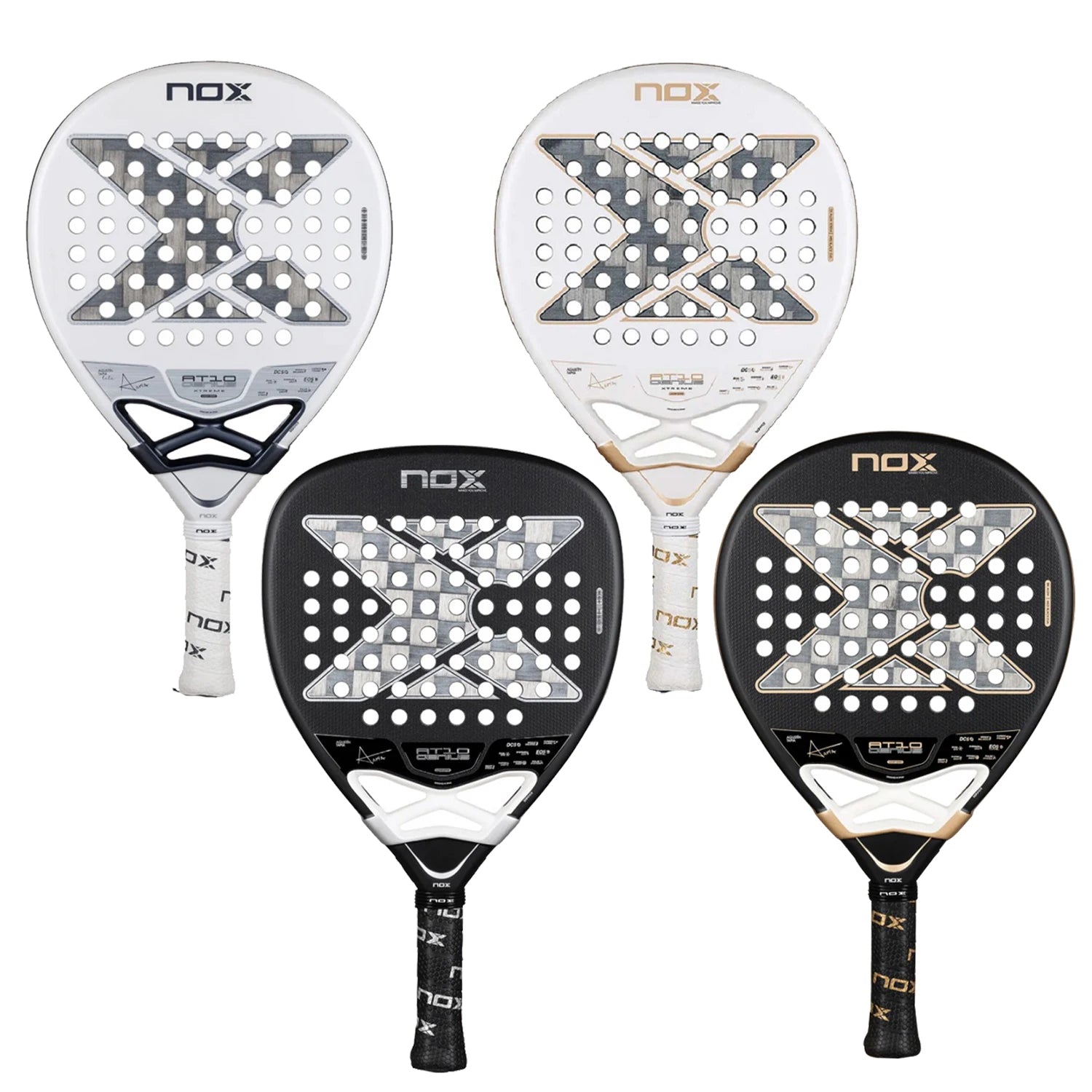 NOX 2026 padelio raketė su 12K/18K anglies pluoštu ir EVA Memory Flex šerdimi